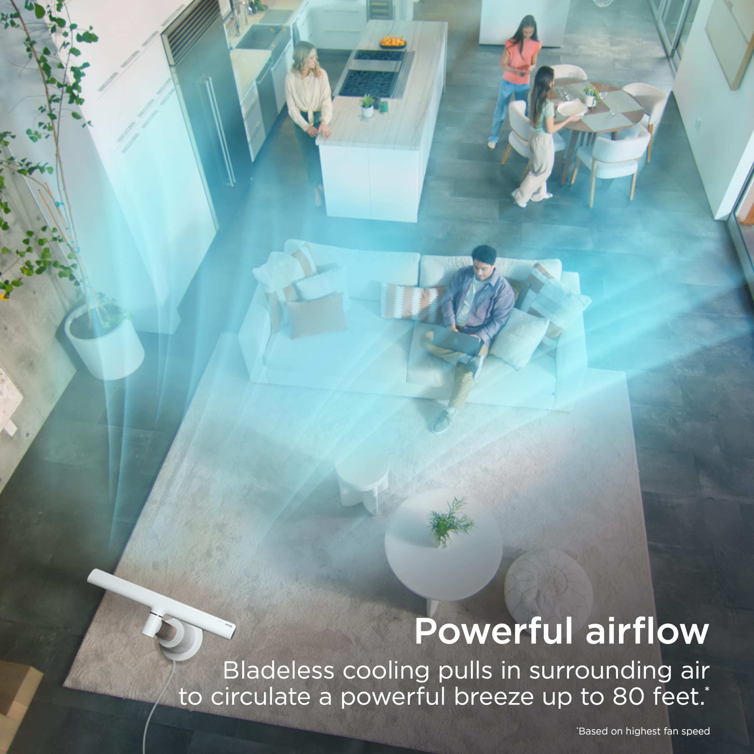 Quiet Bladeless Tower Fan | 180° Oscillating Cooling Fan for Home & Office