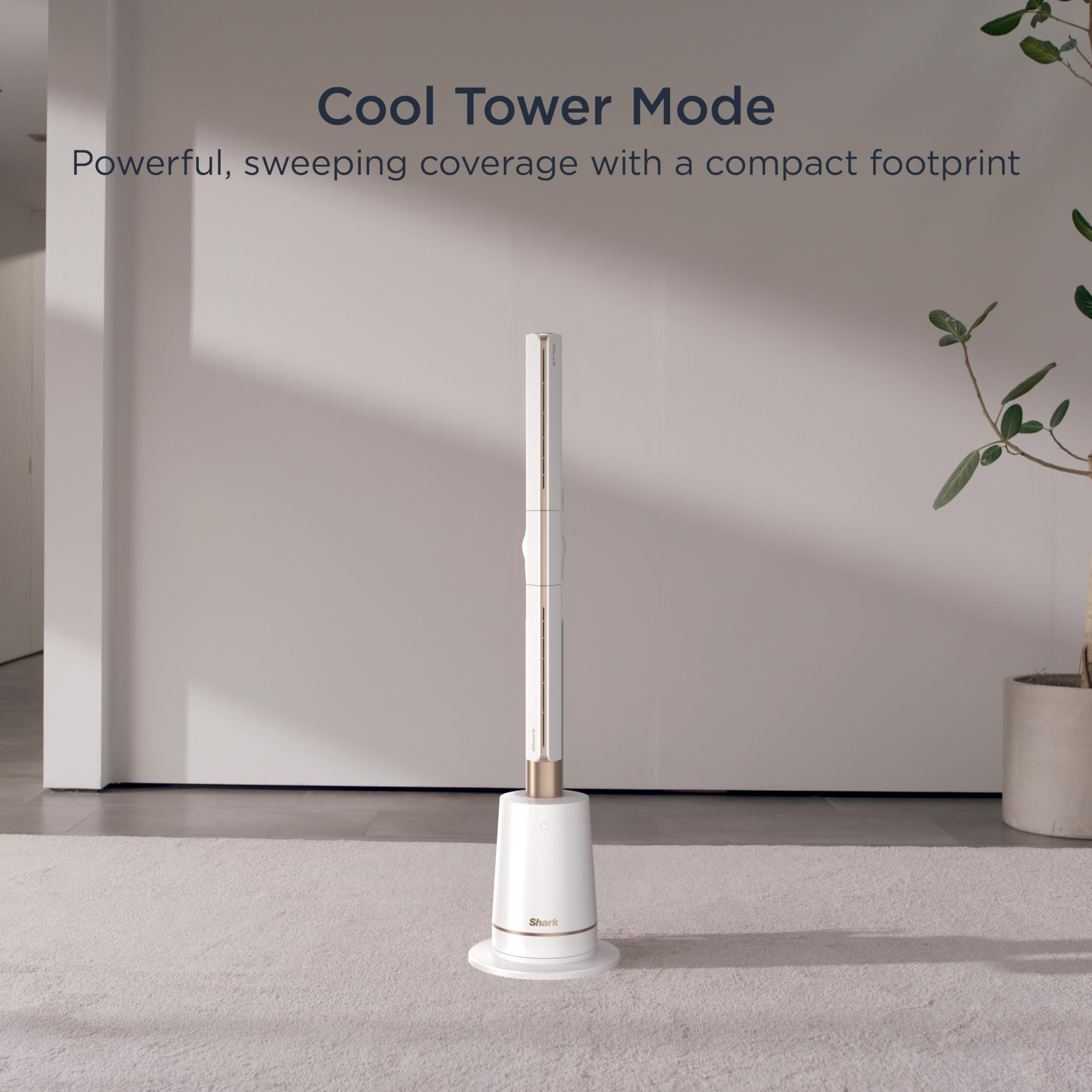 Quiet Bladeless Tower Fan | 180° Oscillating Cooling Fan for Home & Office