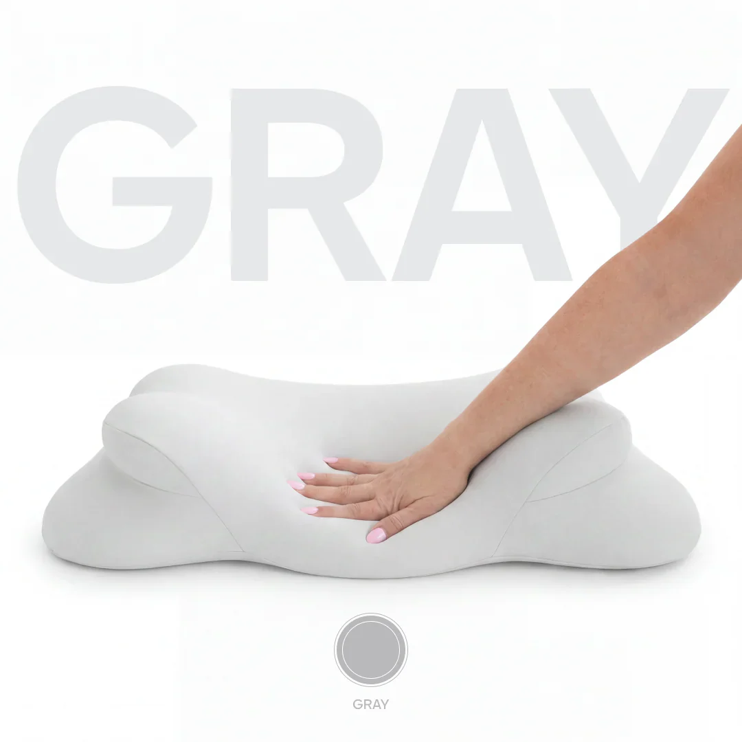Ergonomic Memory Foam Pillow - Cervical Neck Support Pillow for Side & Back Sleepers, Breathable