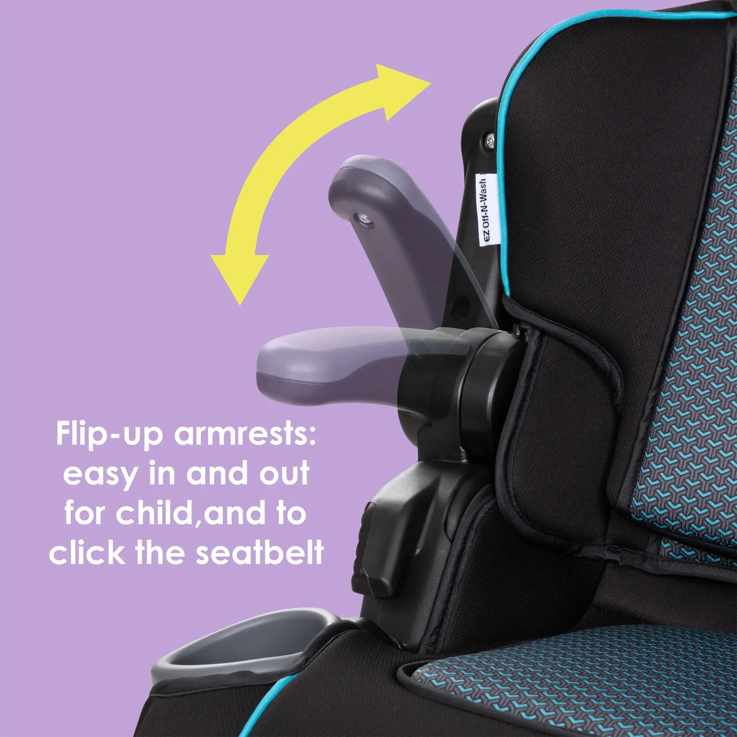 Baby 2-in-1 Folding Booster Car Seat | 8-position Headrest with Side Impact Protection