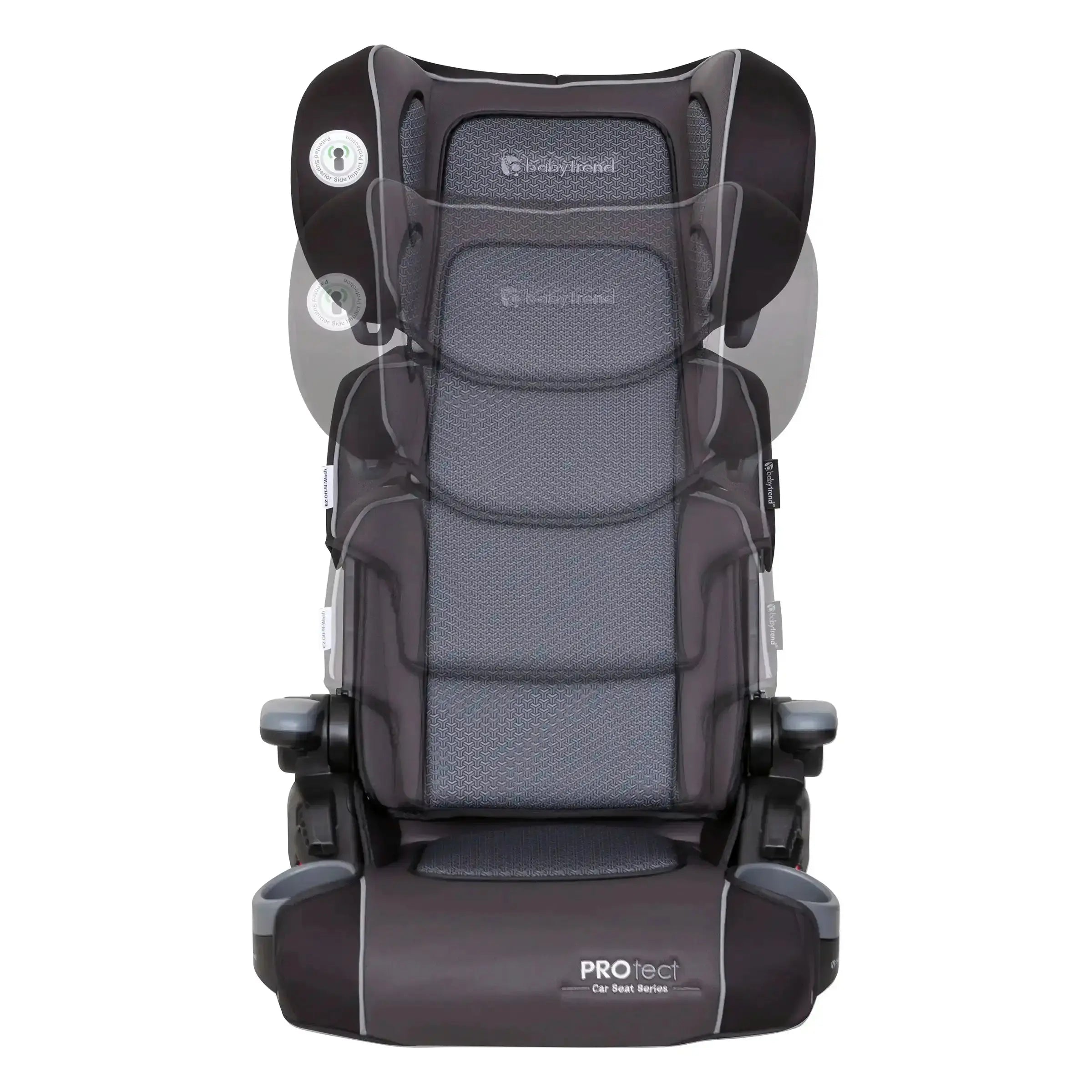 Baby 2-in-1 Folding Booster Car Seat | 8-position Headrest with Side Impact Protection