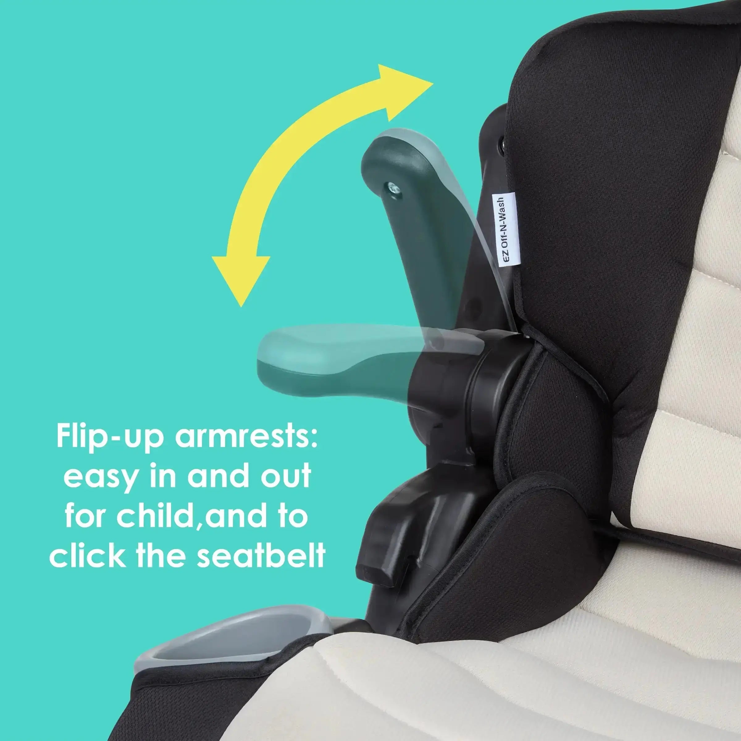 Baby 2-in-1 Folding Booster Car Seat | 8-position Headrest with Side Impact Protection