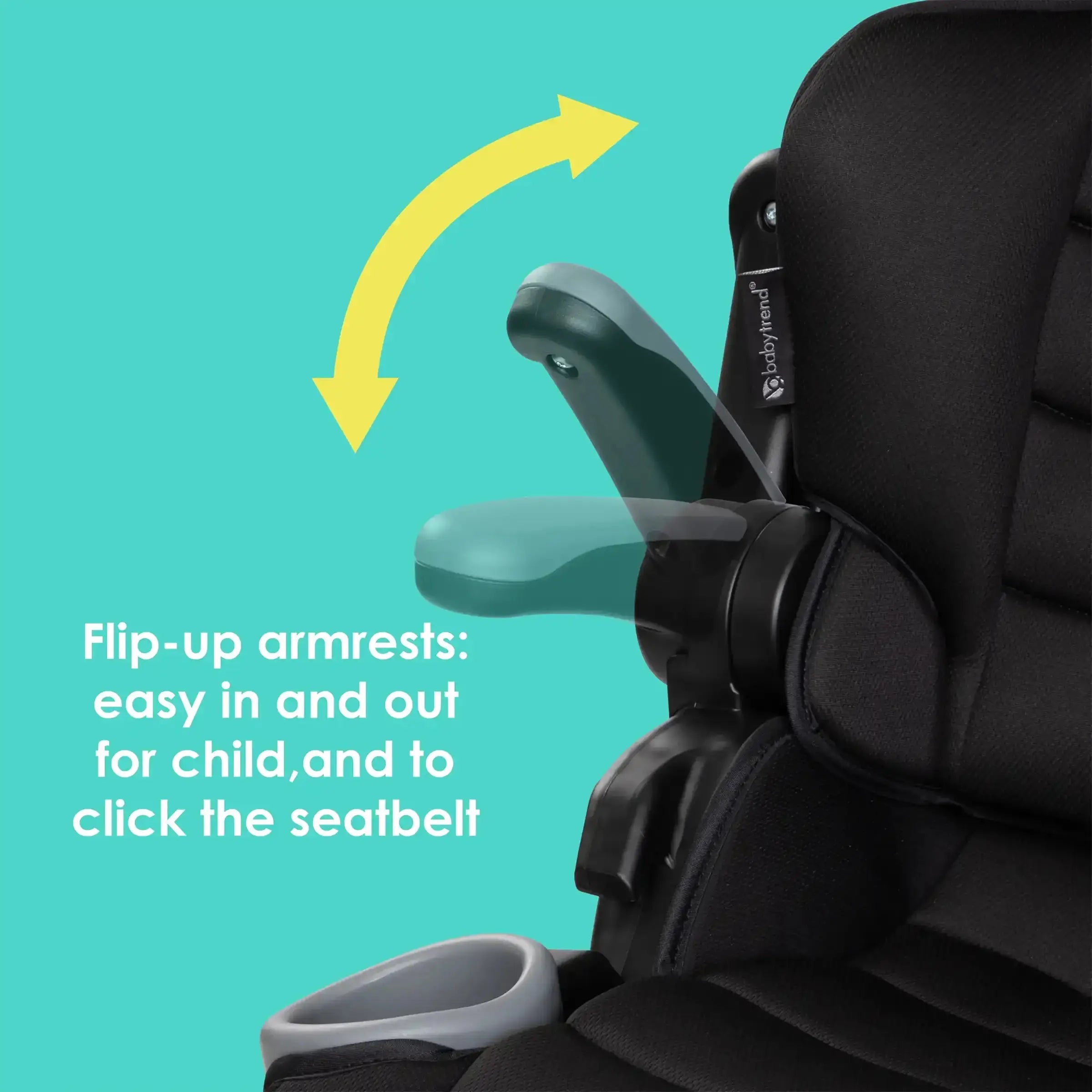 Baby 2-in-1 Folding Booster Car Seat | 8-position Headrest with Side Impact Protection