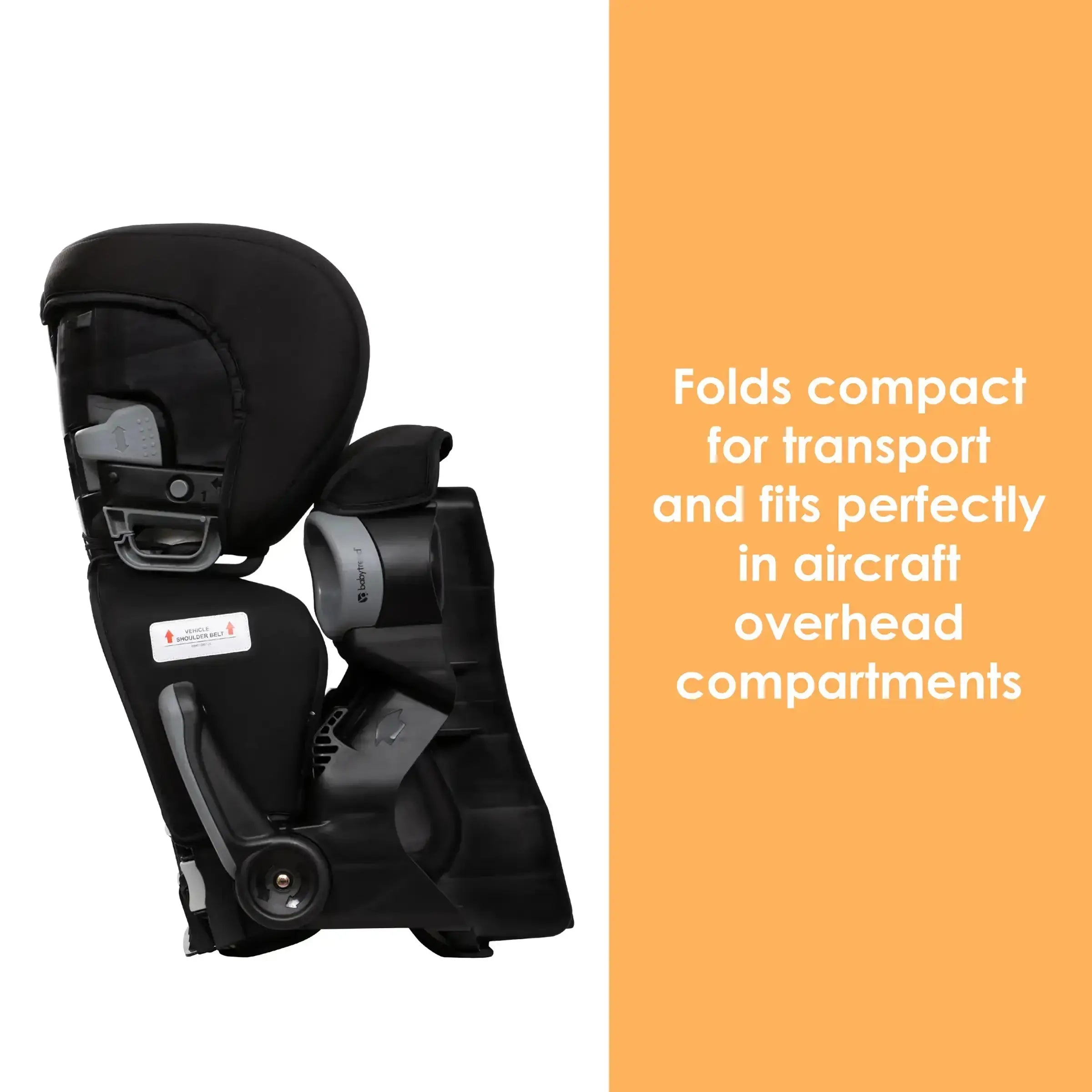 Baby 2-in-1 Folding Booster Car Seat | 8-position Headrest with Side Impact Protection