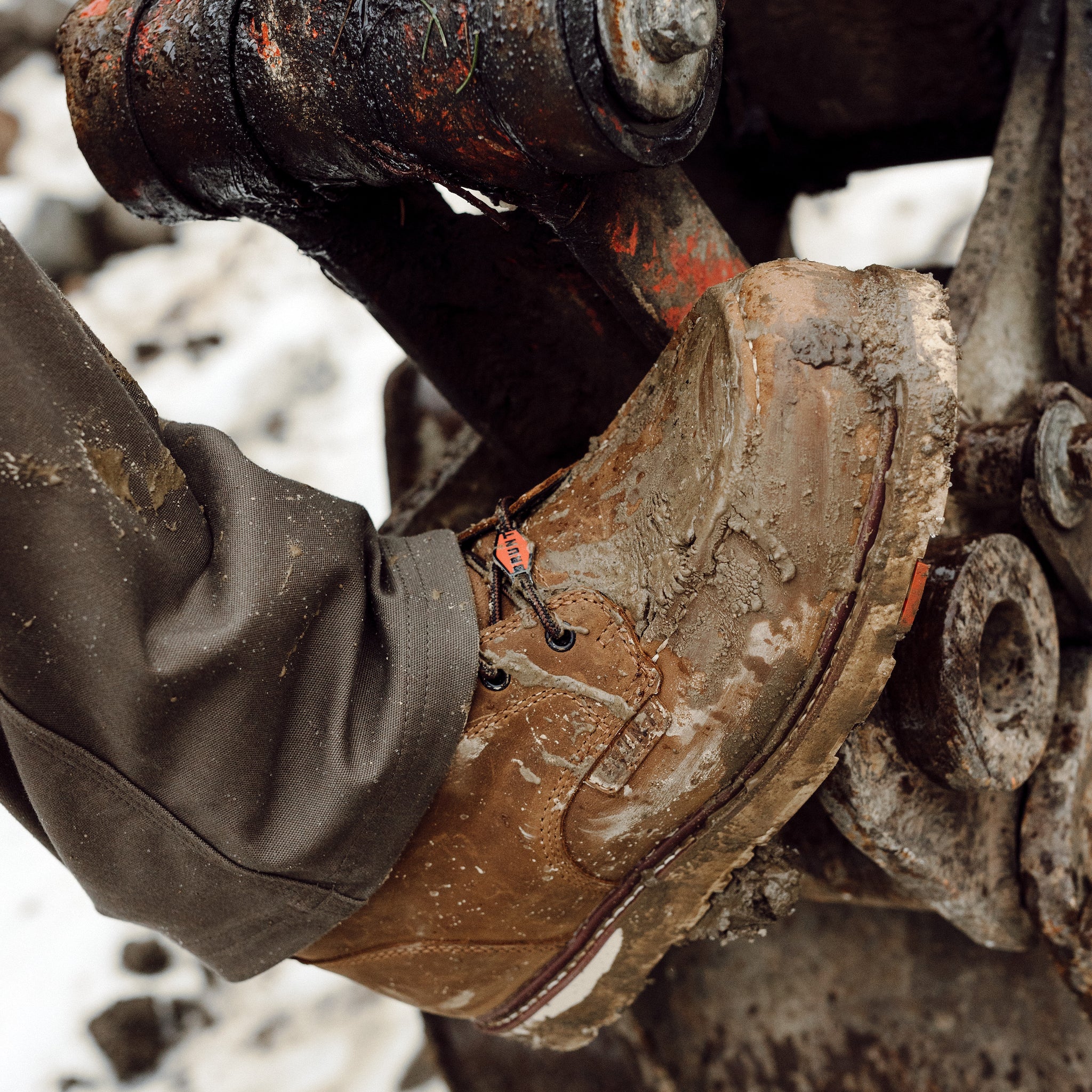 6-Inch Safety Toe Wedge Work Boot with Adjustable Width System