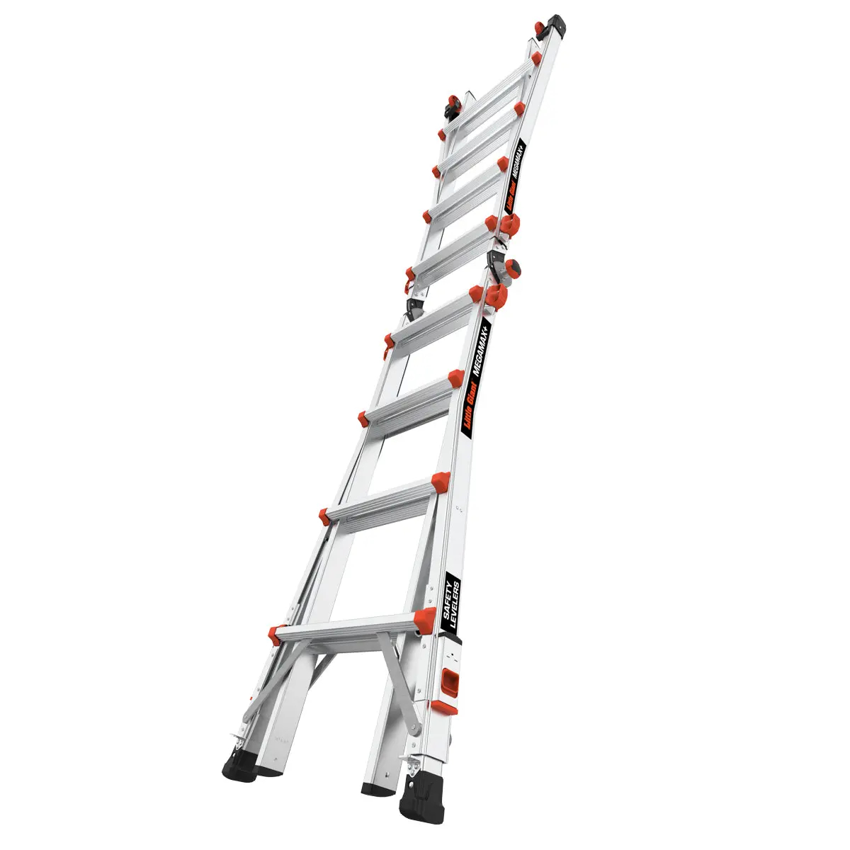 Aluminum Telescoping Extension Ladder with Leg Levelers