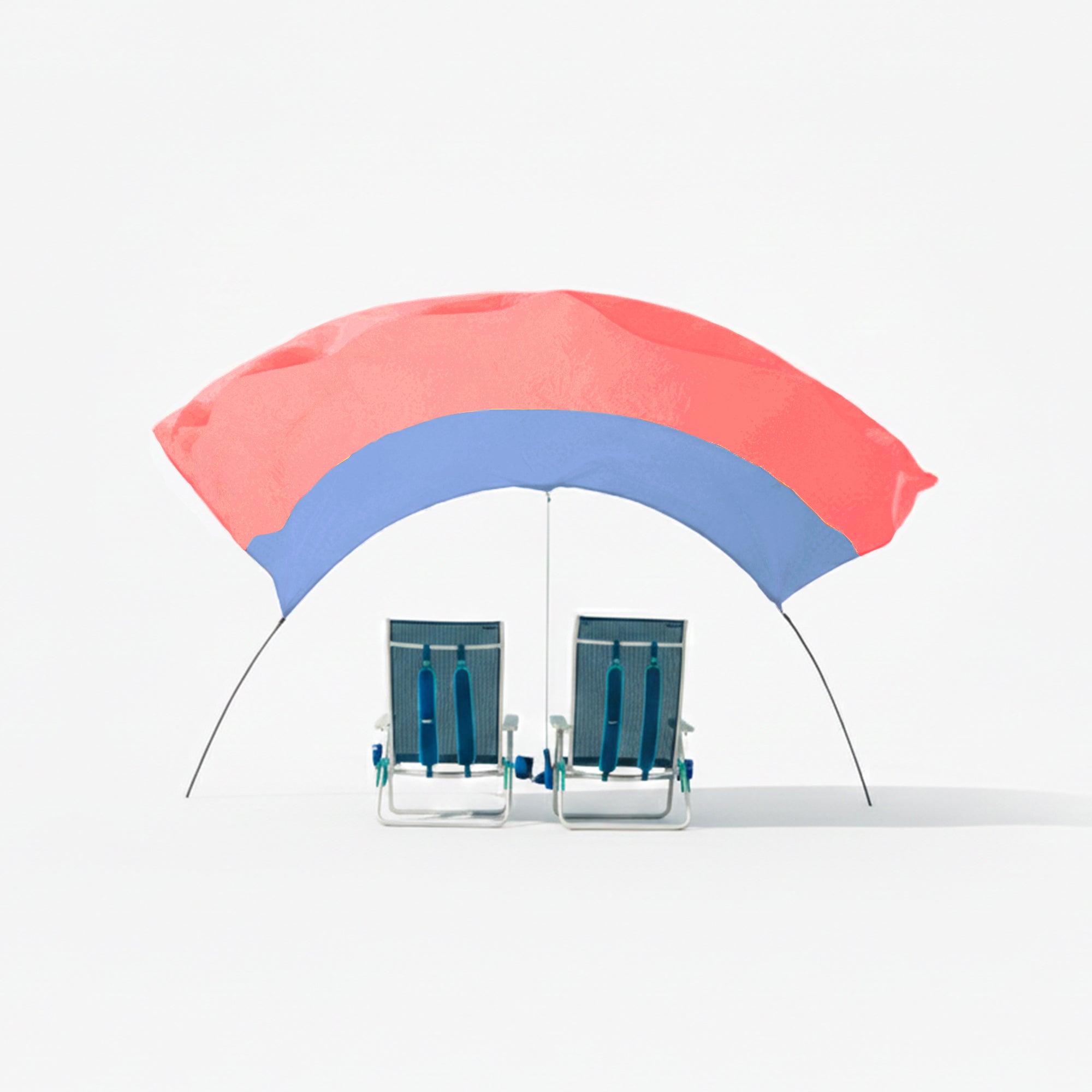 Wind-Assisted Beach Shade Canopy - Lightweight Portable Sun Shelter for Beach, Camping & Park