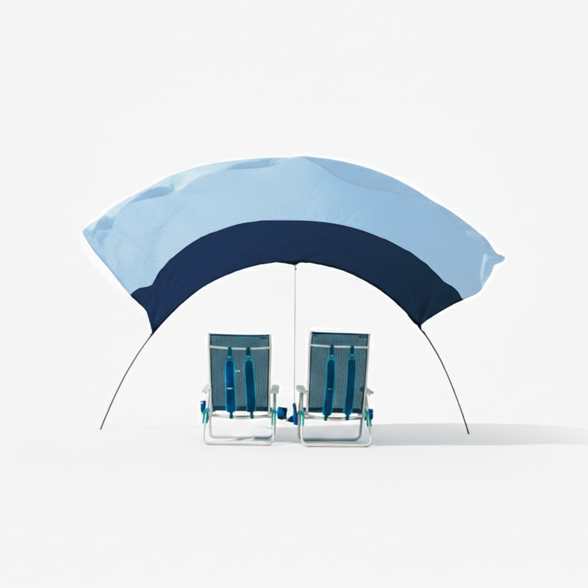 Wind-Assisted Beach Shade Canopy - Lightweight Portable Sun Shelter for Beach, Camping & Park