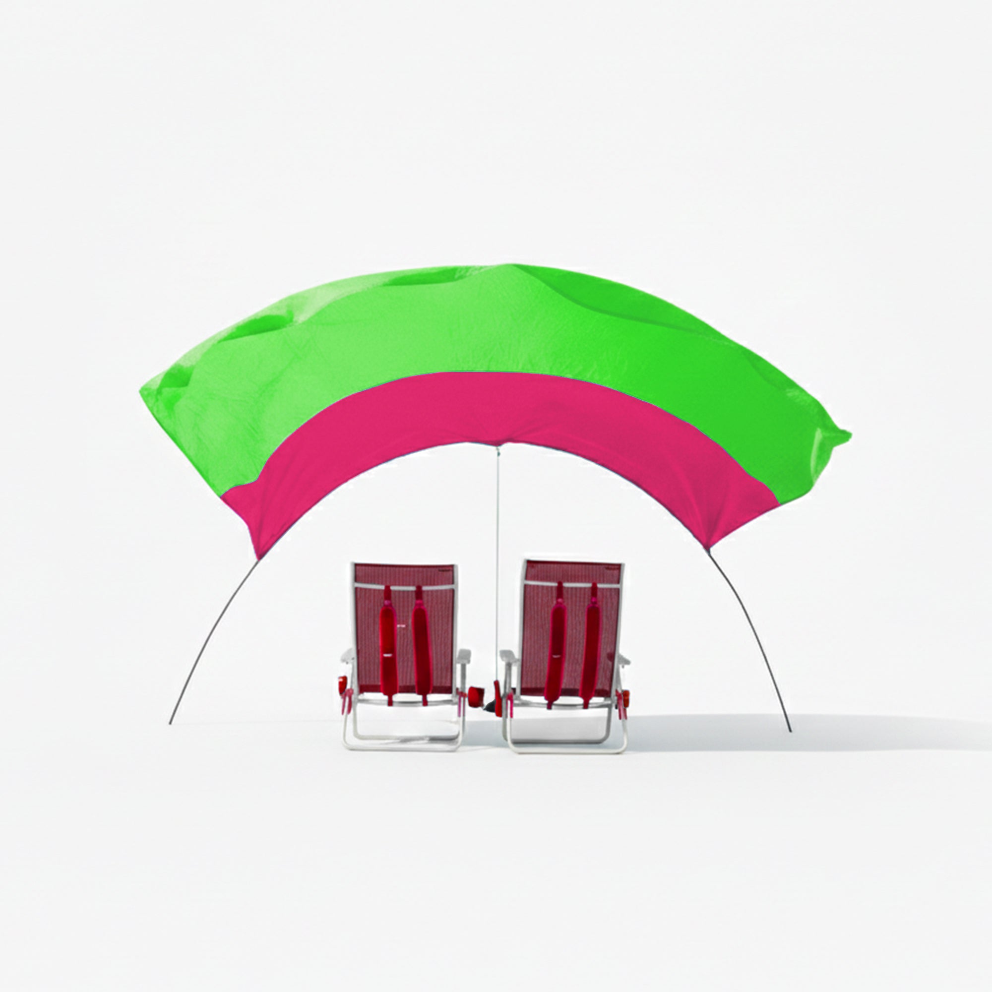 Wind-Assisted Beach Shade Canopy - Lightweight Portable Sun Shelter for Beach, Camping & Park