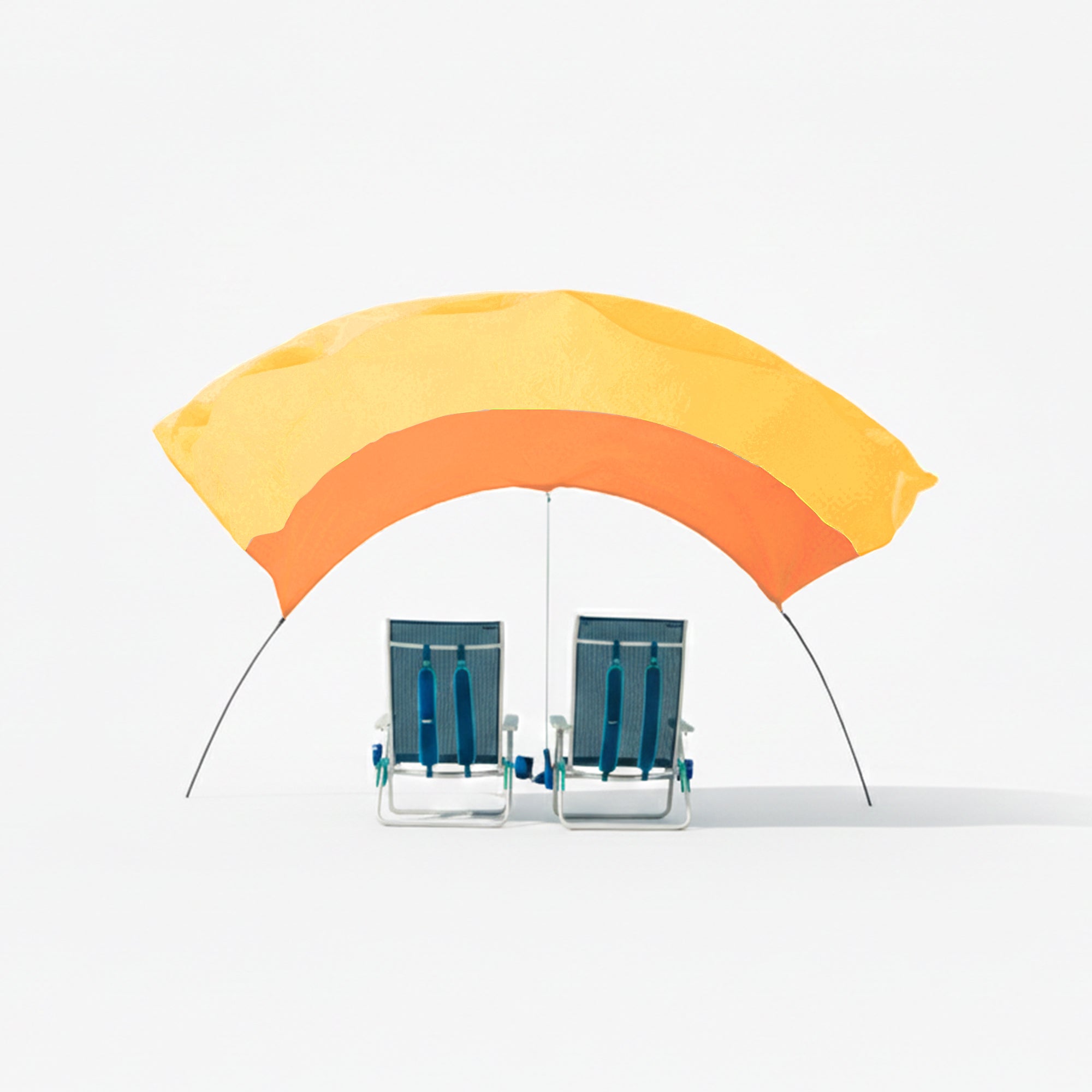 Wind-Assisted Beach Shade Canopy - Lightweight Portable Sun Shelter for Beach, Camping & Park