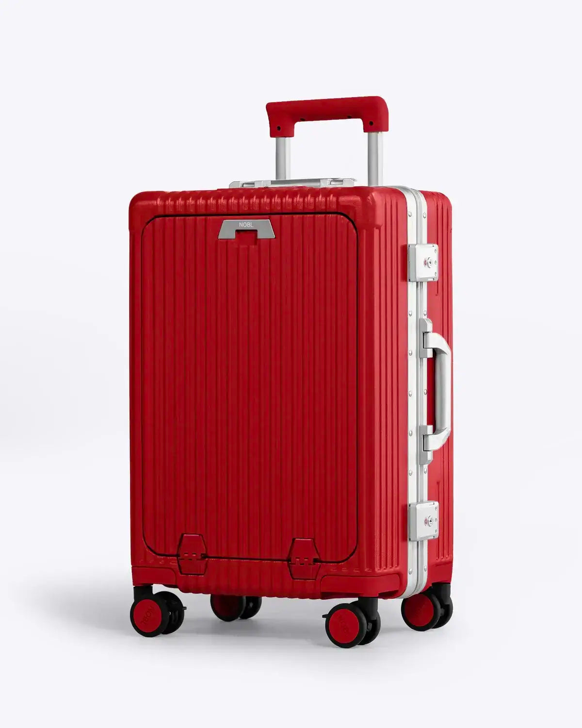 All-in-One Smart Carry-On Suitcase with GPS Tracking, Front Laptop Pocket, USB Charger & Cup Holder