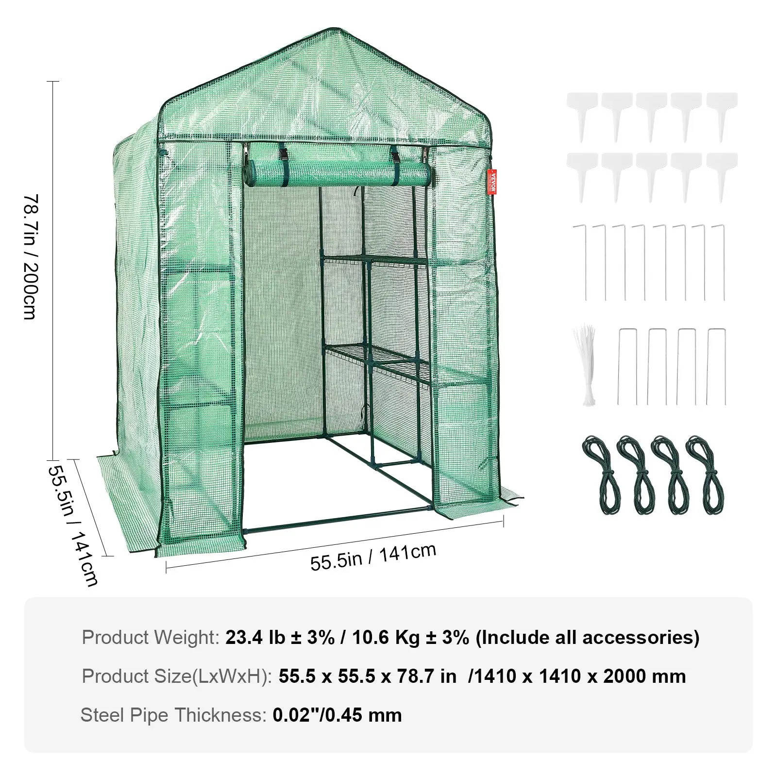 Large Walk-In Tunnel Greenhouse 