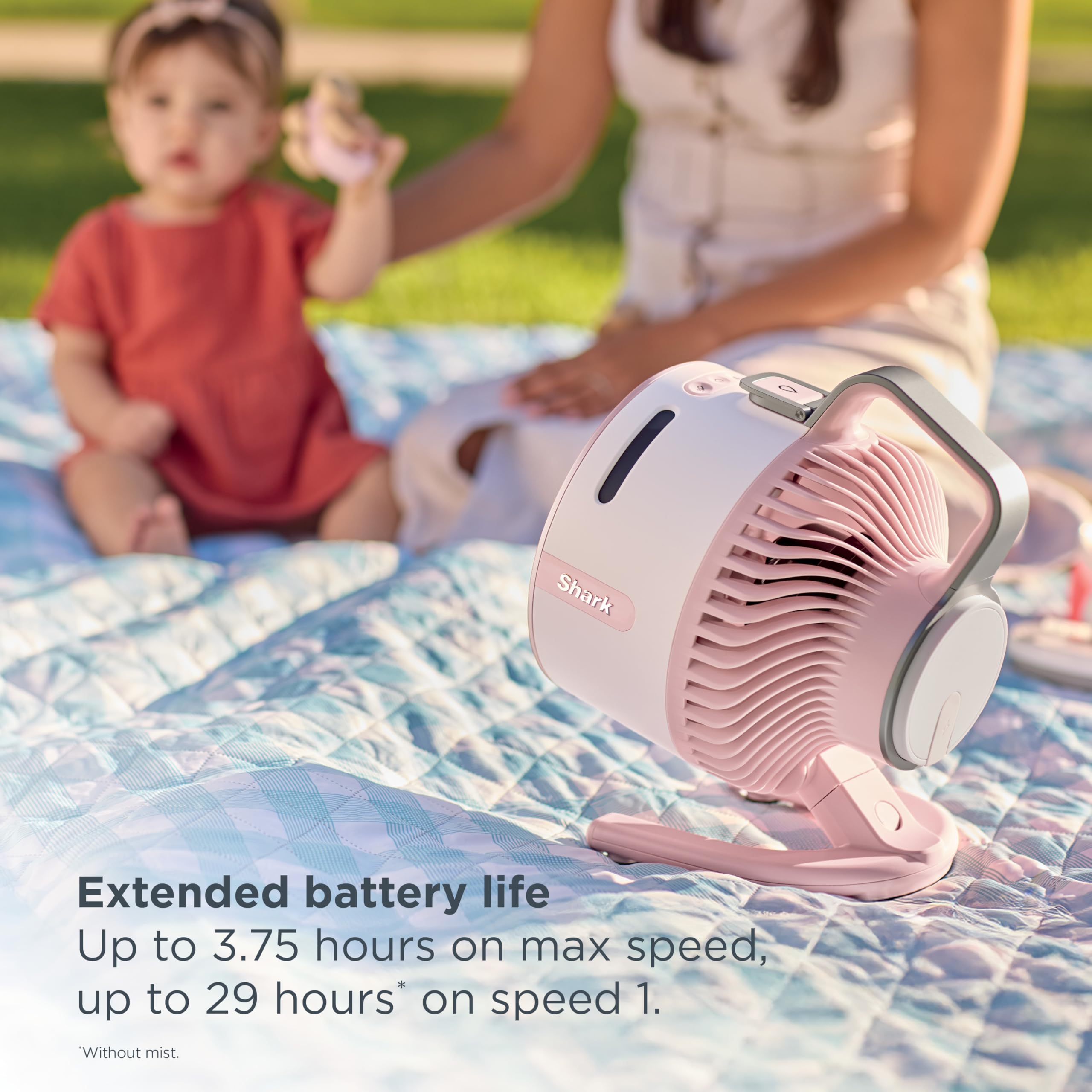 2-in-1 Cordless Portable Fan with Evaporative Mist