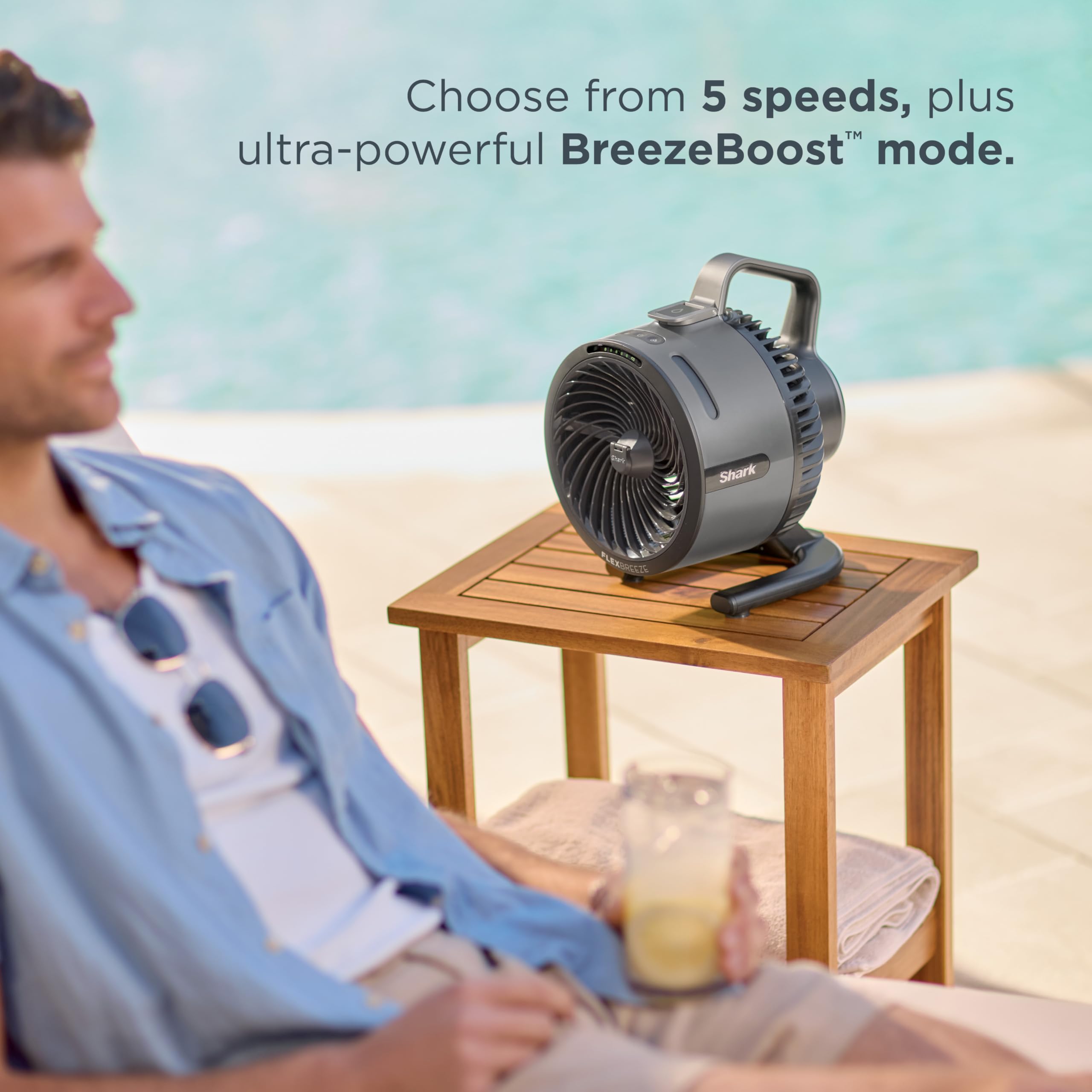 2-in-1 Cordless Portable Fan with Evaporative Mist
