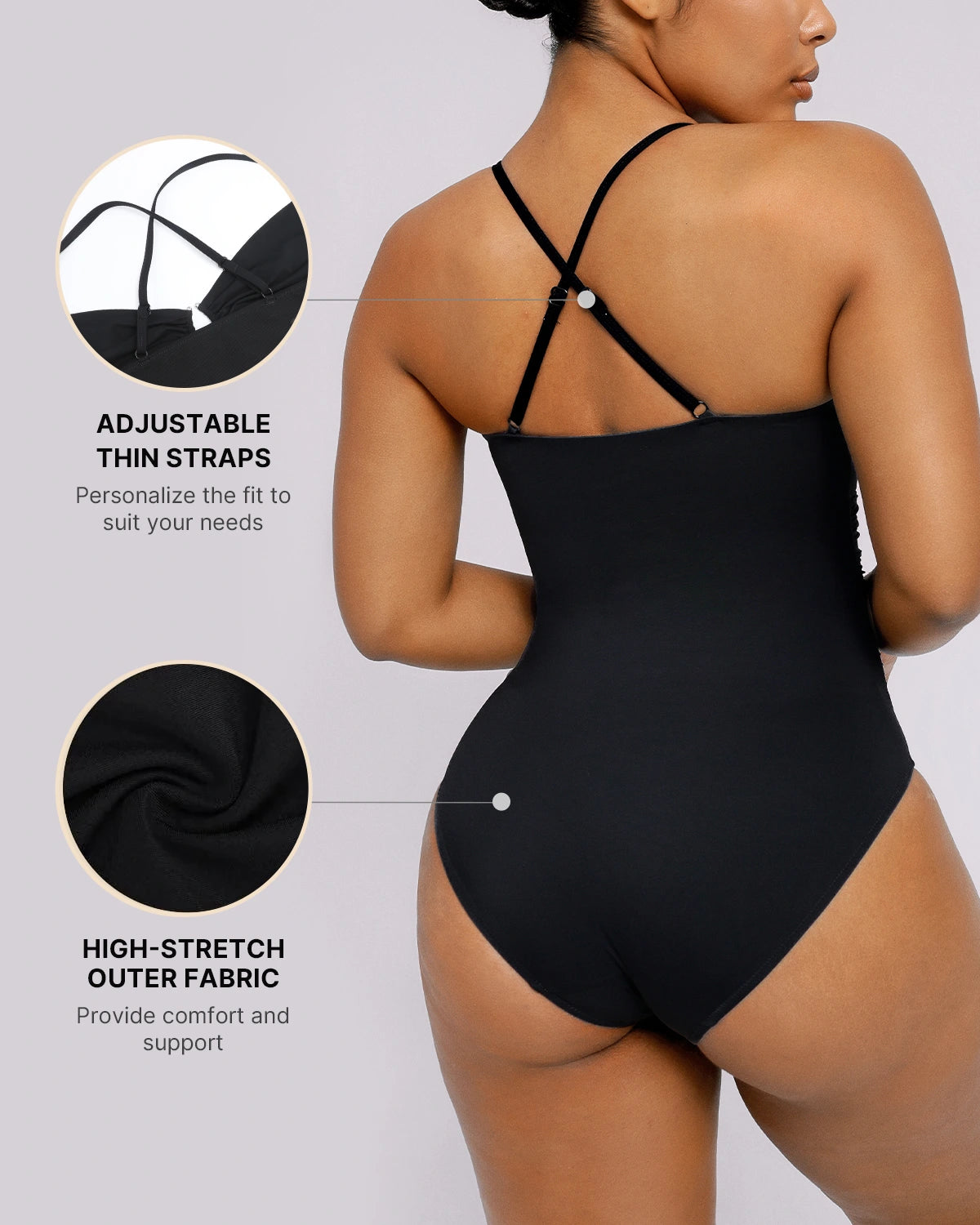 U-Ring Cut Out Shaping Swimsuit