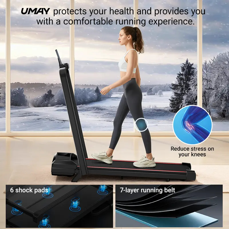 Incline Walking Pad, Portable Under Desk Treadmill for Home and Office