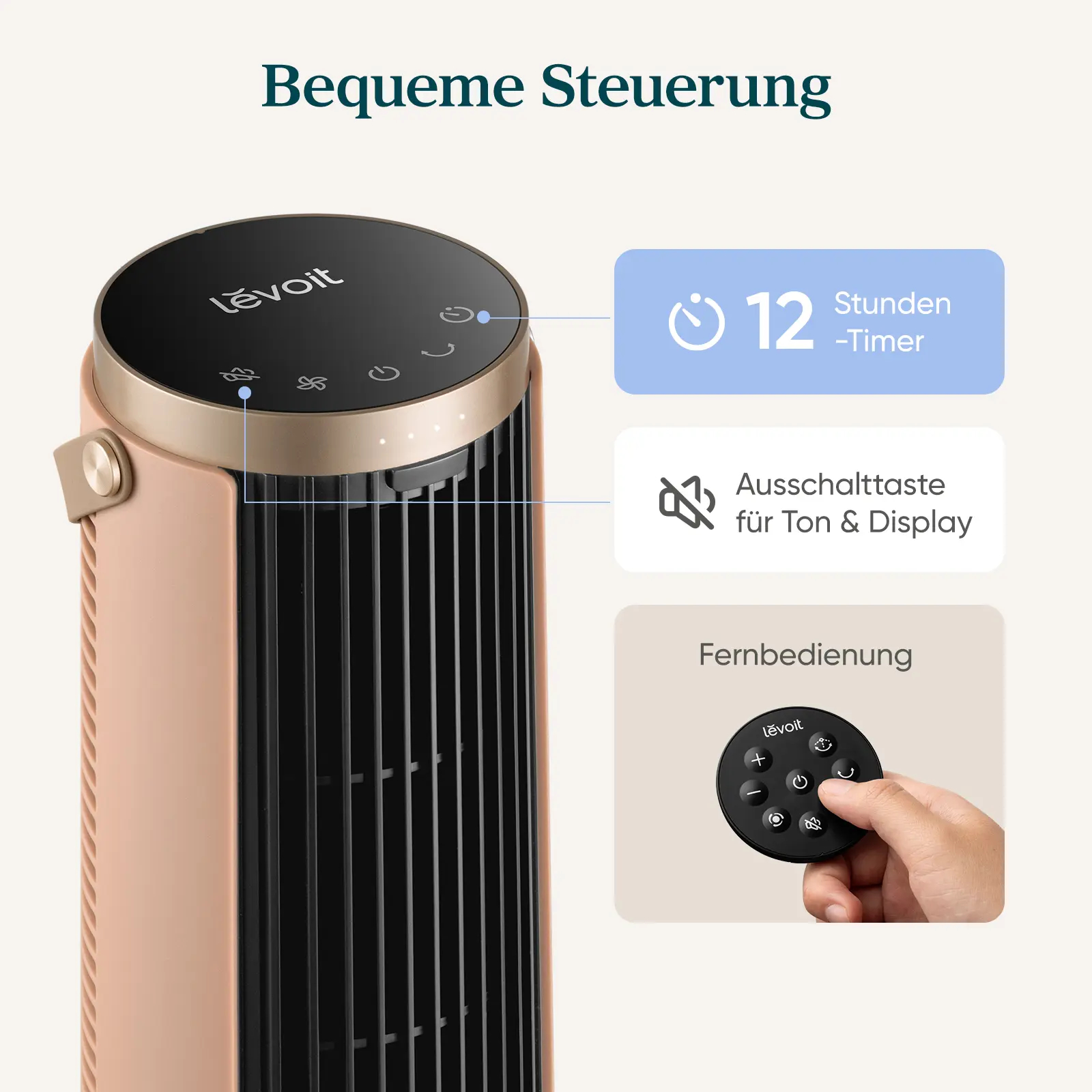 Levoit Windi Mini Pro Portable Desk Tower Fan