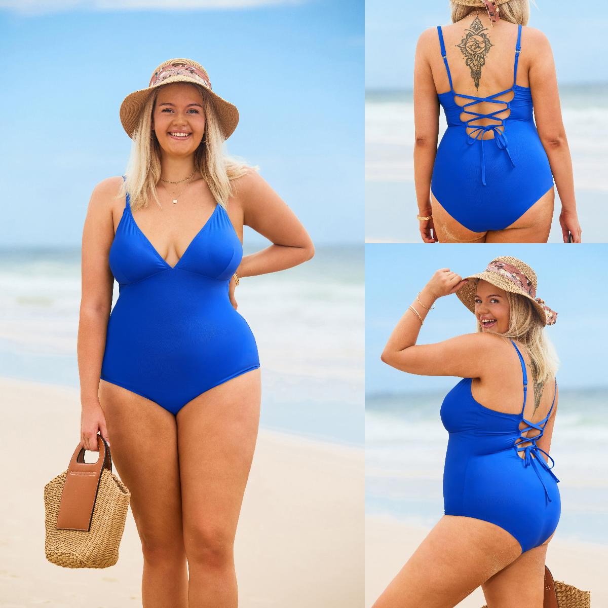 CUPSHE Plunging V-Neck One-Piece Swimsuit: Tummy Control Bathing Suit
