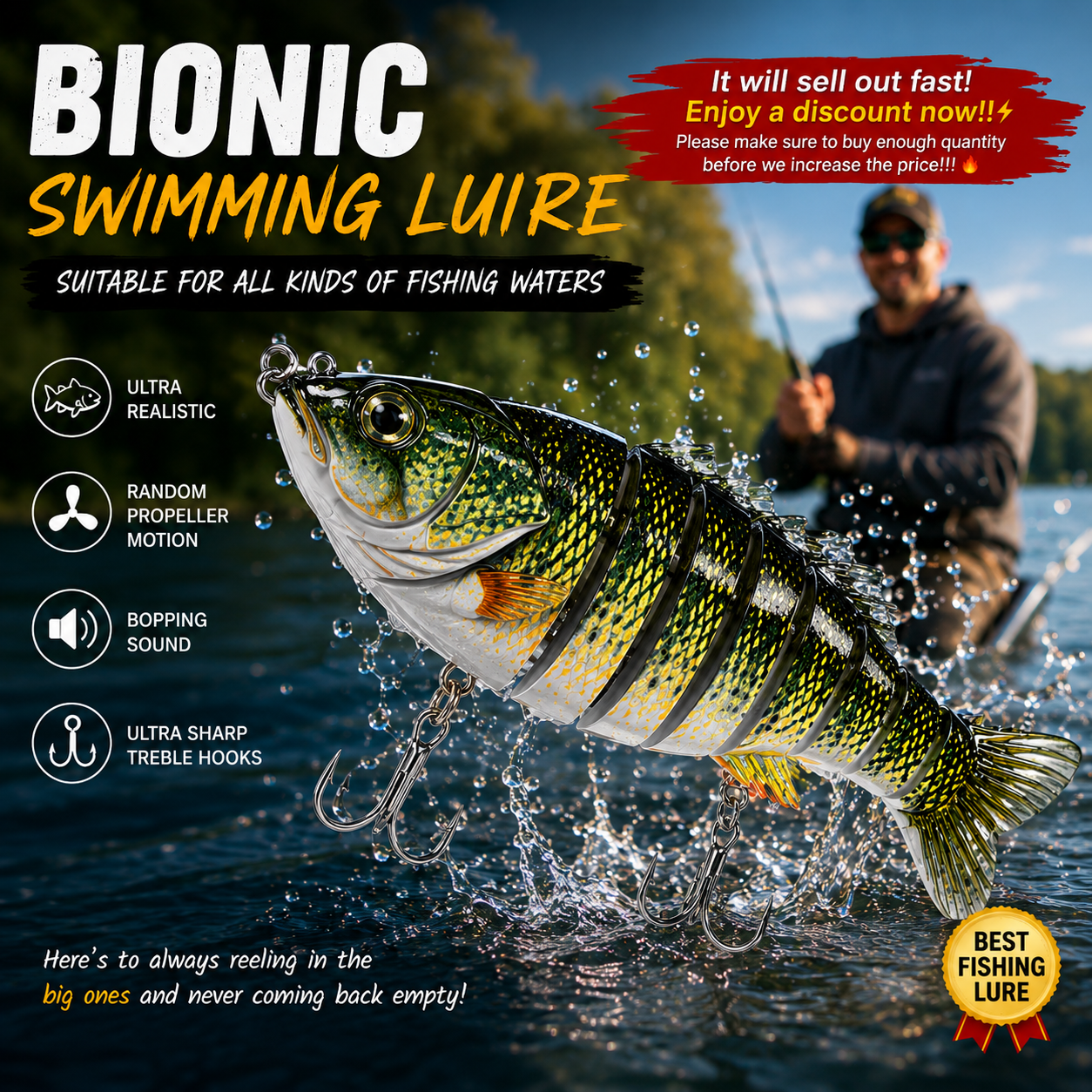 🔥Bionic Lure —Catch Big Fish Fast! 🎣