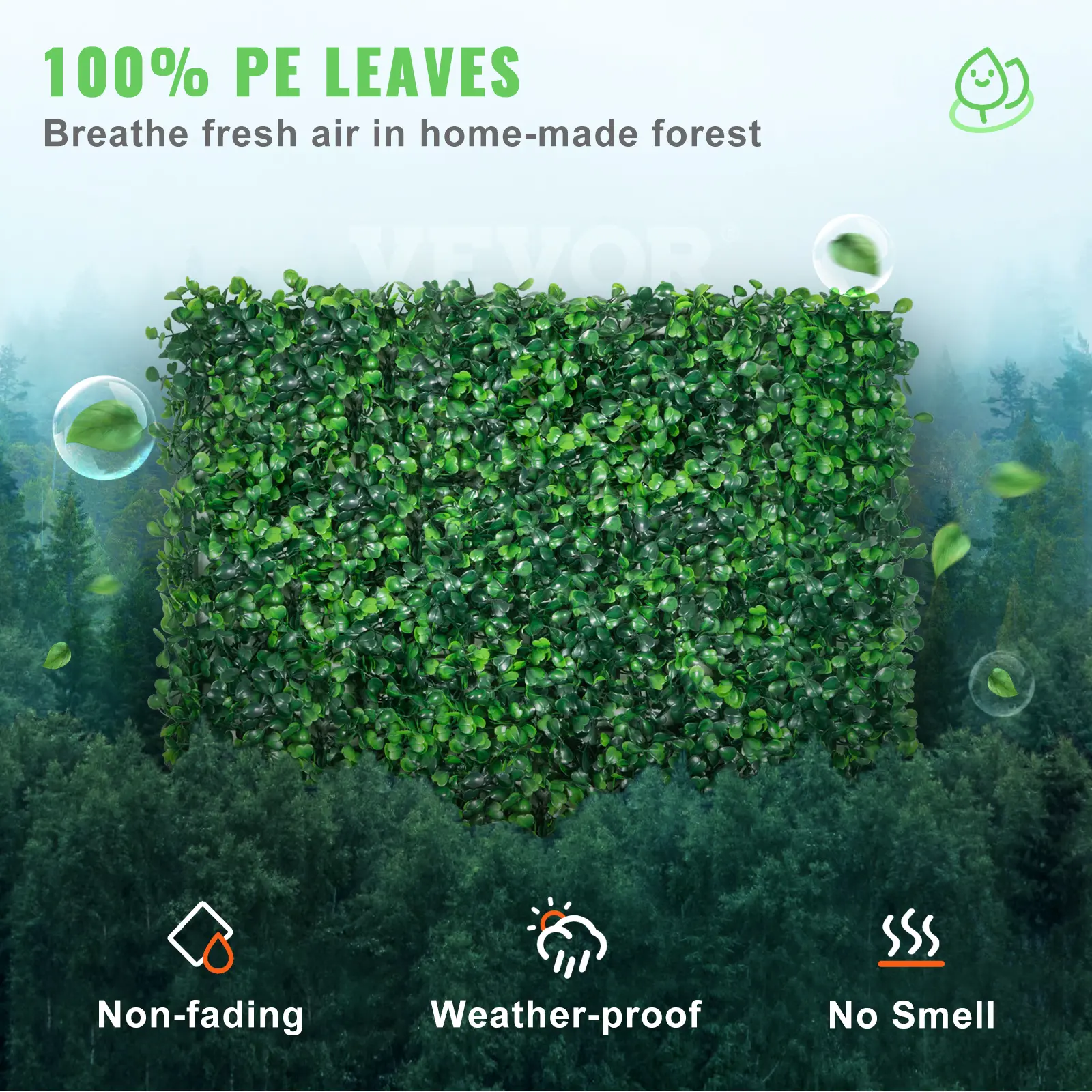 24-Pack Artificial Boxwood Panels （20"x20" ）