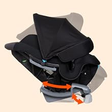 Cover Me 4-in-1 Convertible Car Seat 5-position, zero radius recline with flip out foot