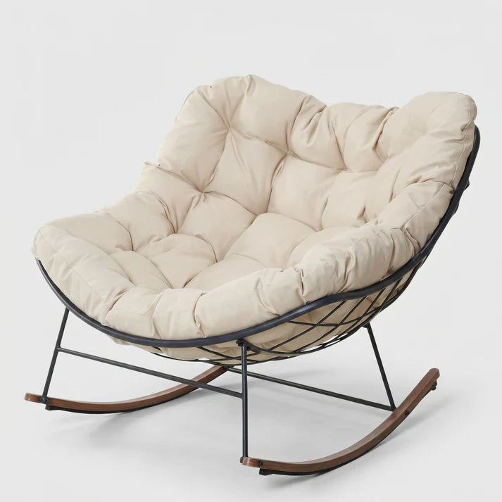 Modern Minimalist Rocking Lounge Chair for Living Room & Bedroom