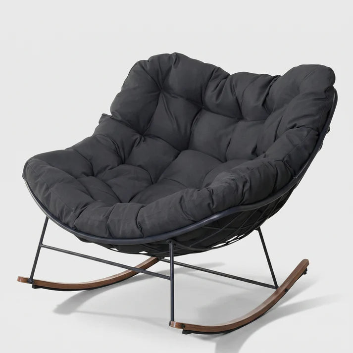 Modern Minimalist Rocking Lounge Chair for Living Room & Bedroom