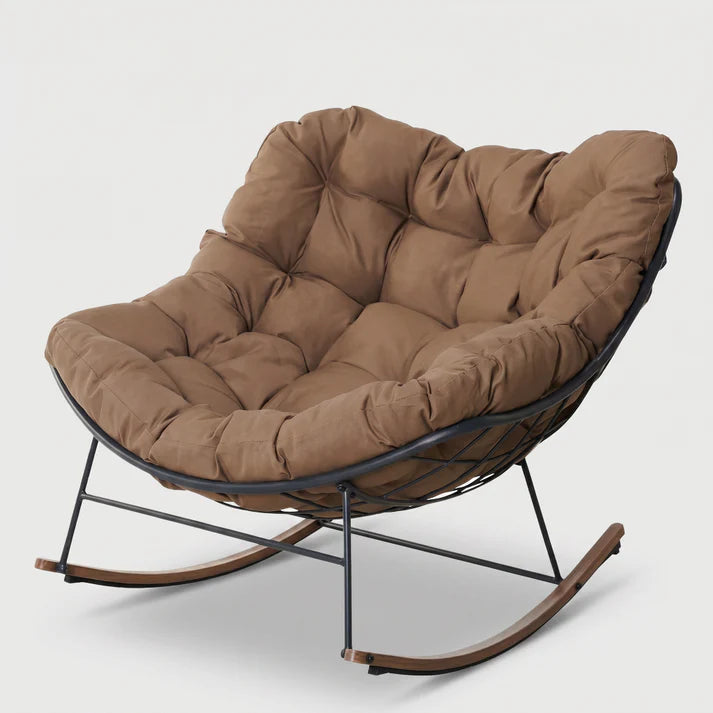 Modern Minimalist Rocking Lounge Chair for Living Room & Bedroom
