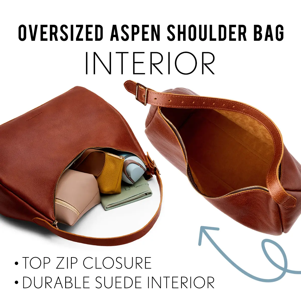 Aspen Shoulder Large Leather Shoulder Bag for Women