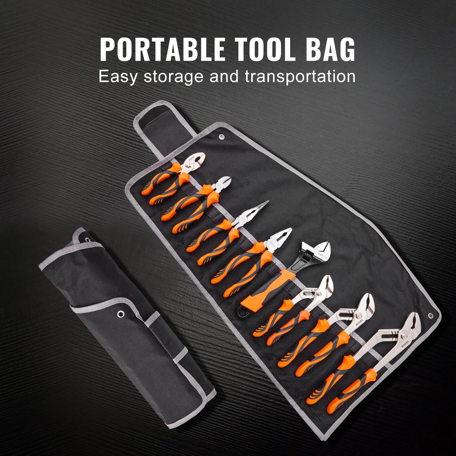 8-Piece Pliers Set with Tool Bag 