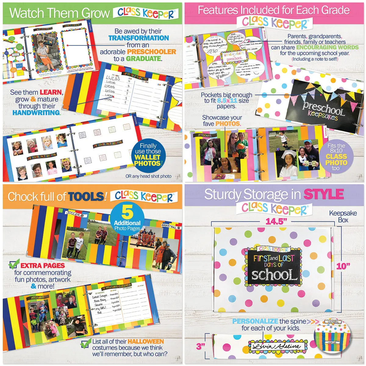School Days Memory Book & Keepsake Album with App (2 Styles Available)