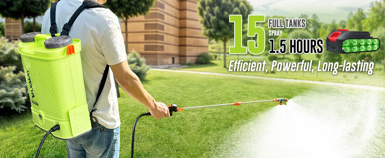 【DealsForYouDays】VAXMAY Battery Powered Backpack Sprayer 3.2 Gallon 80 PSI Electric Garden Sprayer Compatible with Makita 18V Battery 5 Nozzles 2.0 Ah Battery & Charger Included, 80 Psi Pressure