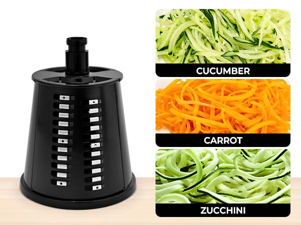 SUSTEAS Vegetable Food Chopper with 6 Design Blades, Powerful Suction Cup Base, 1 Blade Storage Rack & Rotating Cheese Gyro Cutter Kitchen Utensils New Beige summerwins,campingessentials,campinggear,home essentials