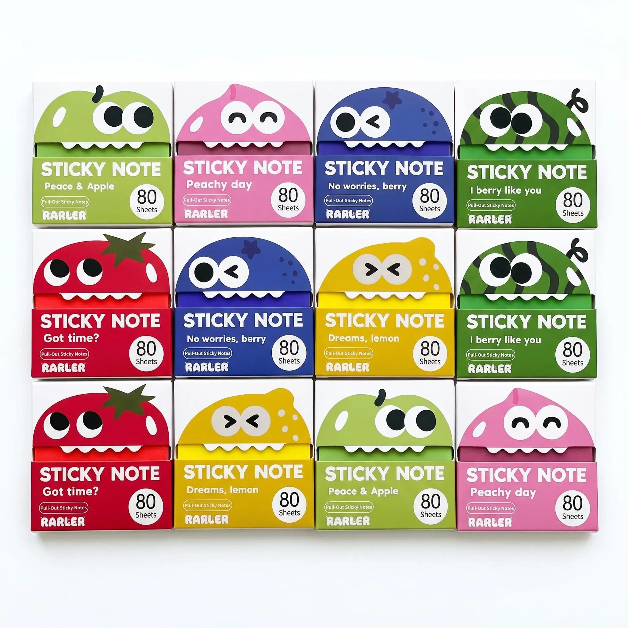 12 Boxes Transparent Pull-Out Sticky Notes (960 Sheets), Clear Self-Adhesive Pads for School & Office