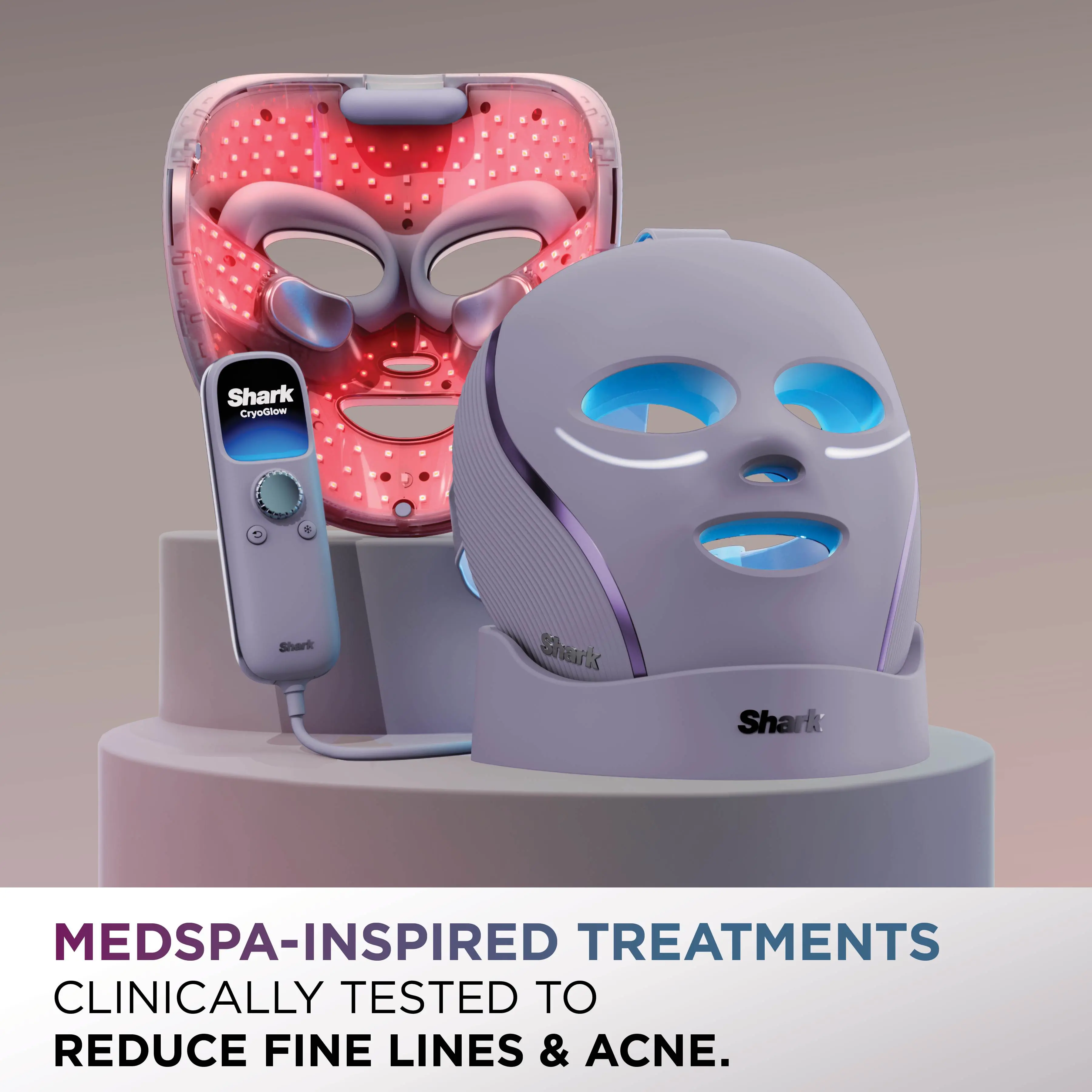 CryoGlow LED Face Mask FW312 for Anti-Aging & Acne