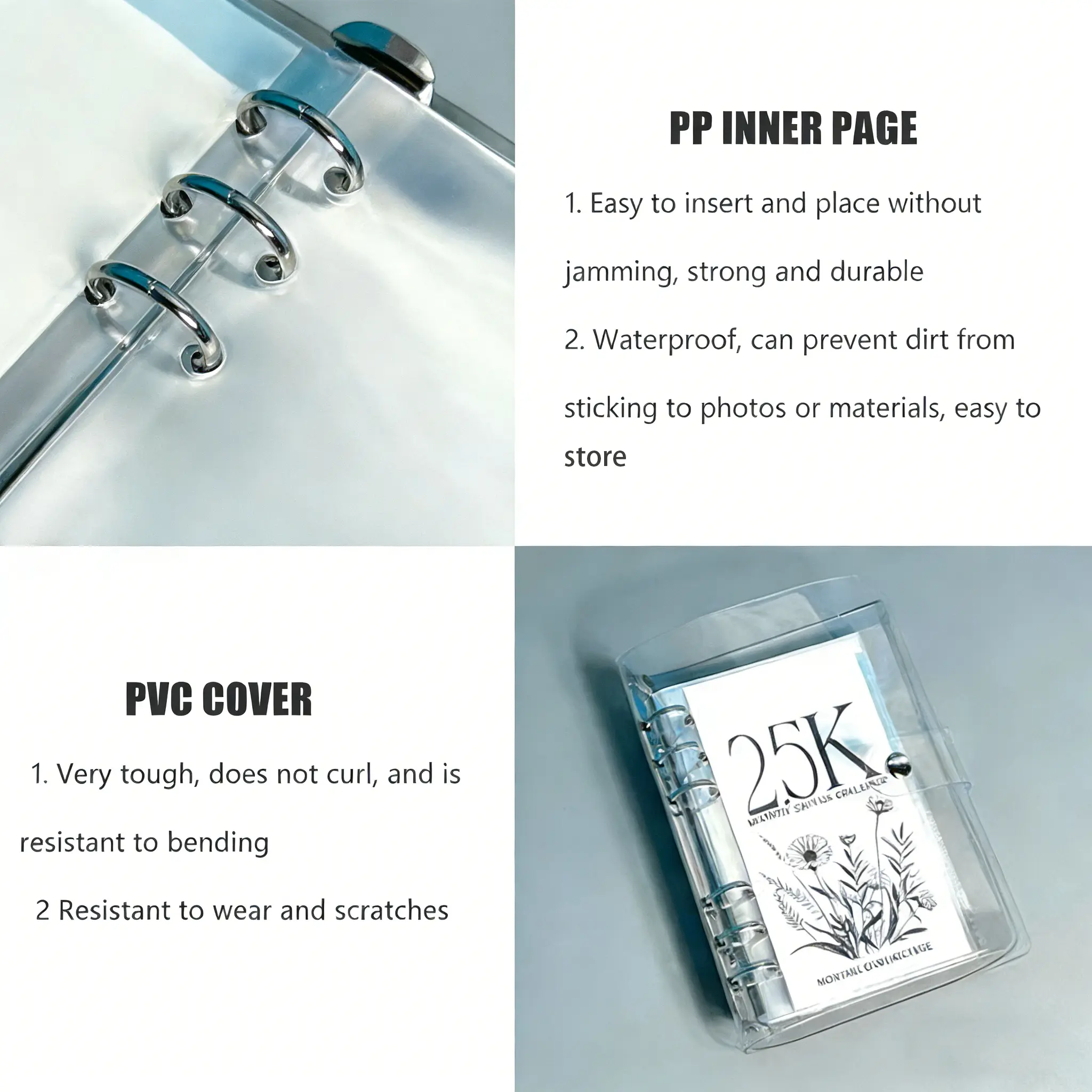 A6 12-Month Money Savings Challenge Binder with Cash Envelopes