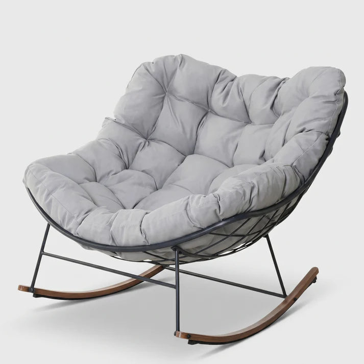 Modern Minimalist Rocking Lounge Chair for Living Room & Bedroom