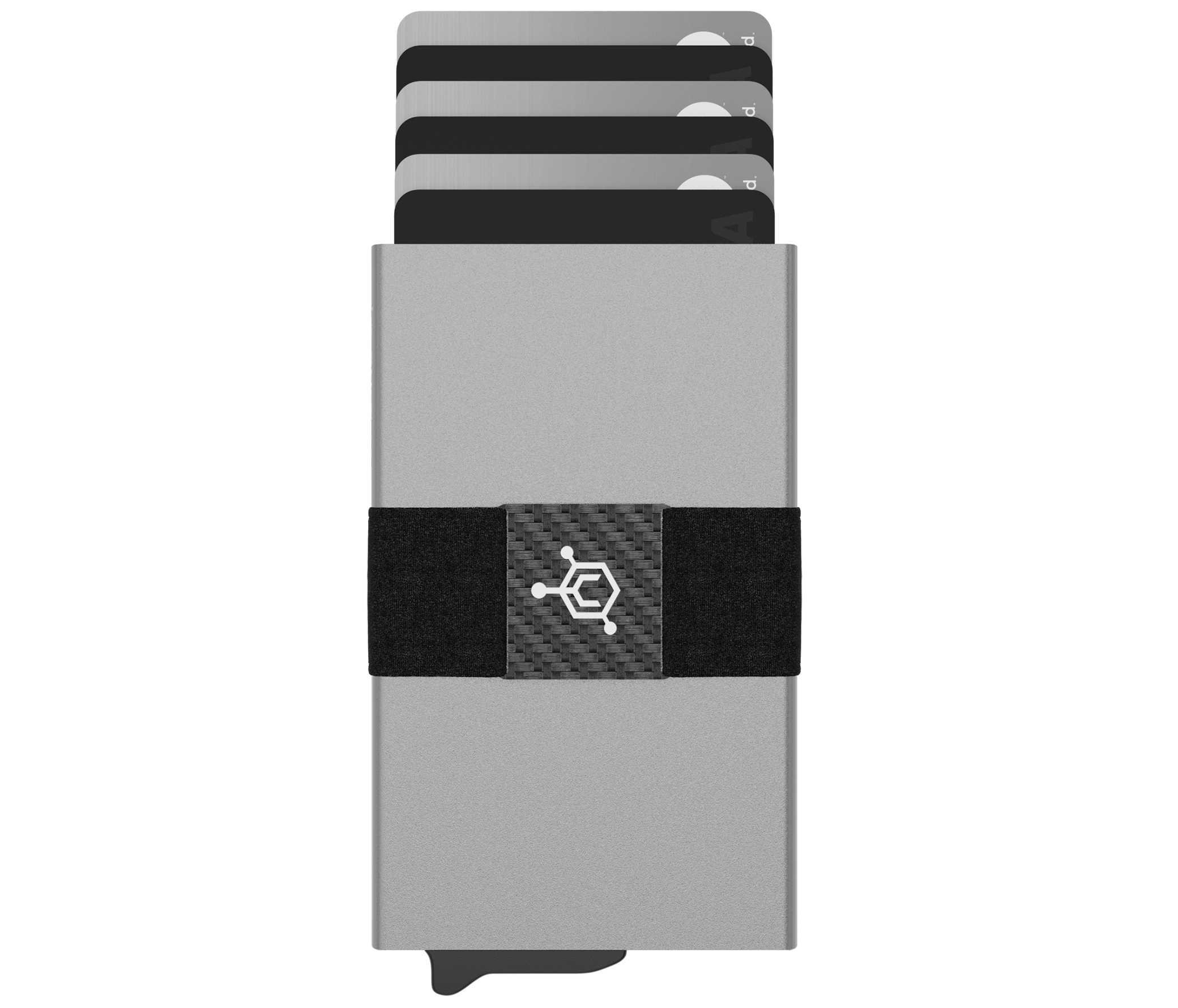 Slim Tactical Stealth Wallet for Men: Metal RFID Blocking Card Case with Money Clip