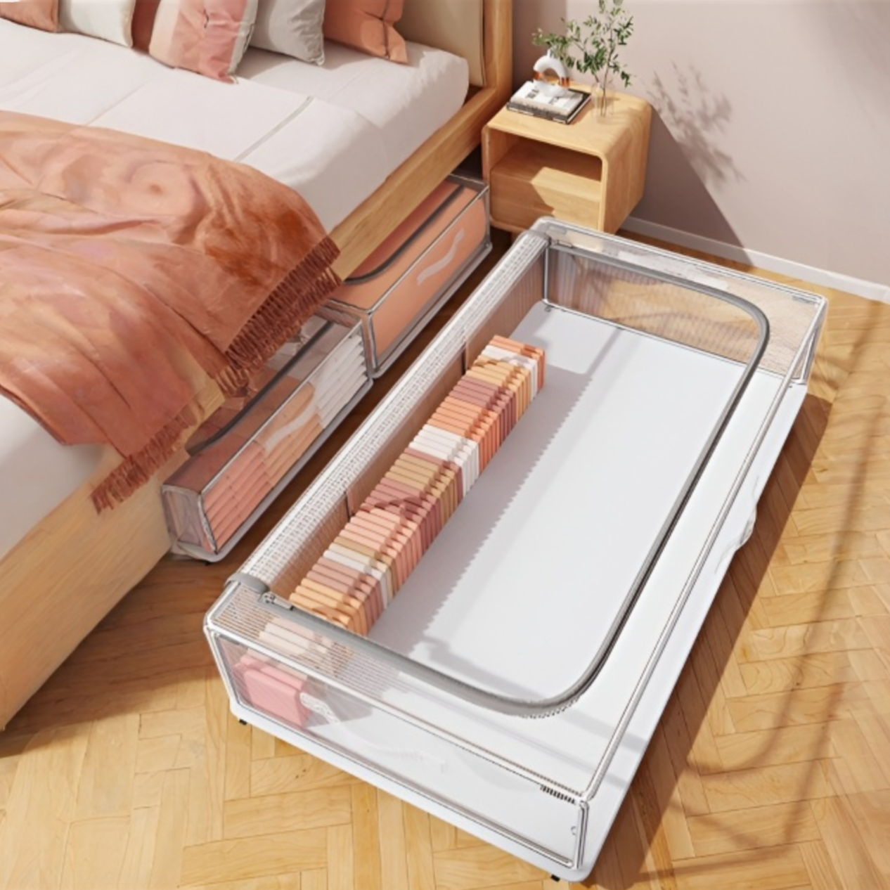 Rollbarer Aufbewahrungsbox für unter das Bett