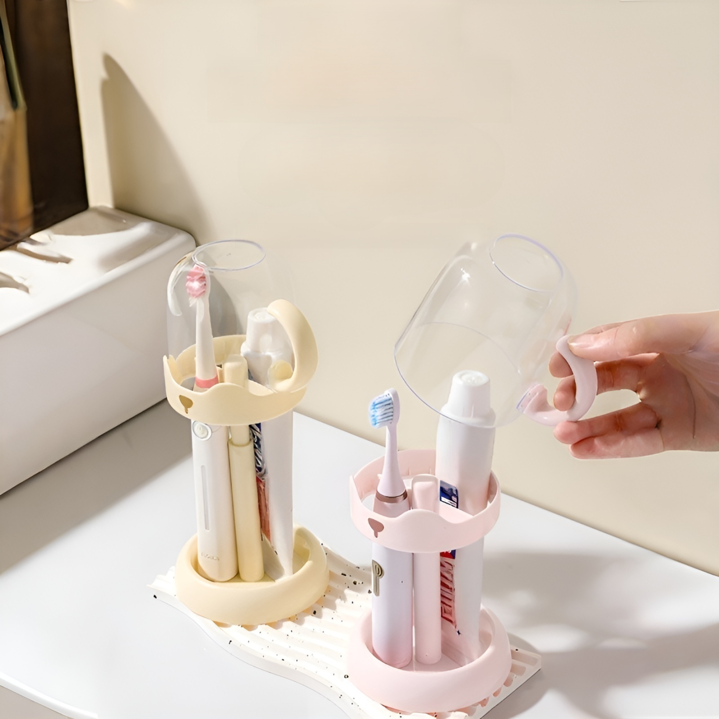 Zahnputzbecherhalter für den Hausgebrauch, schlichtes Design