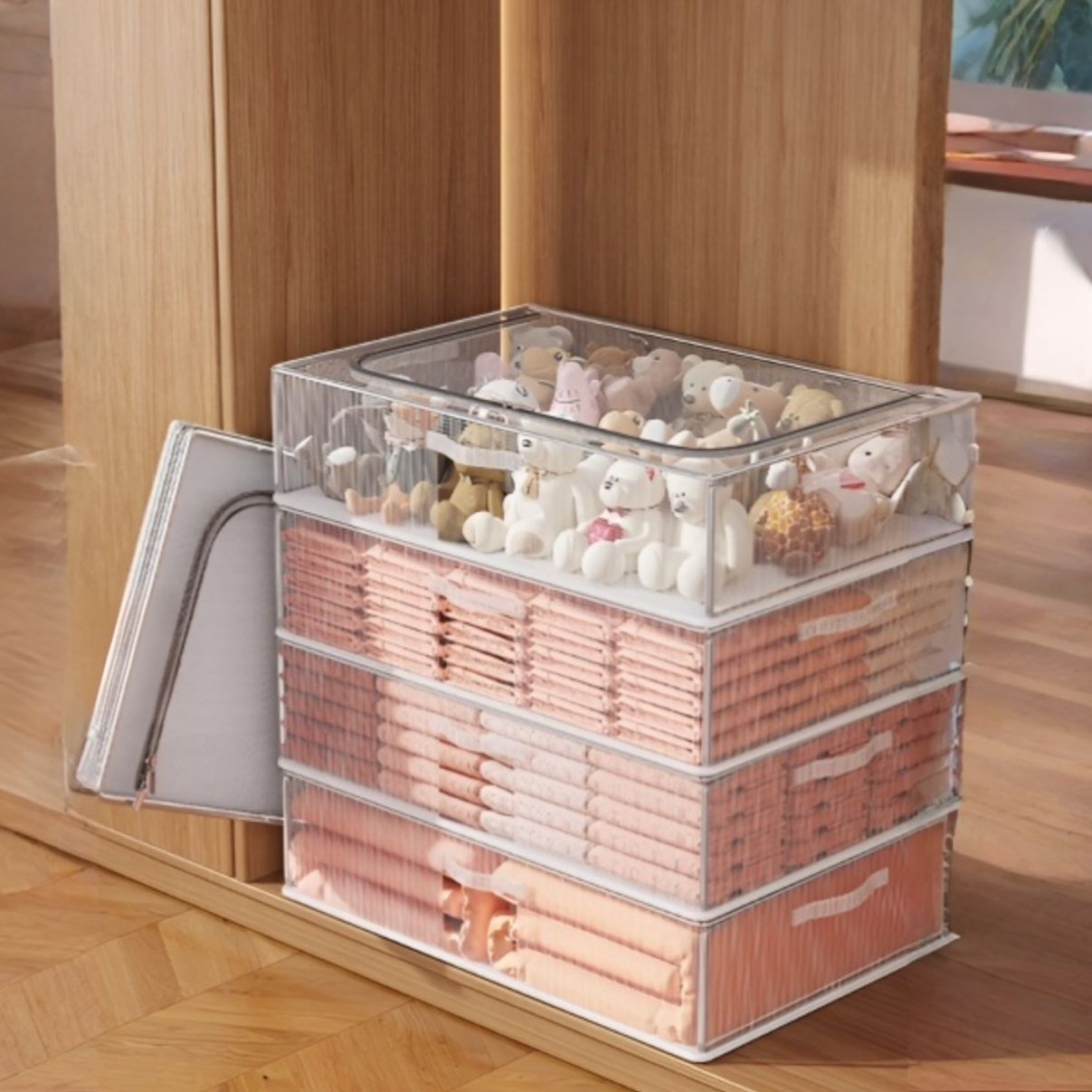 Rollbarer Aufbewahrungsbox für unter das Bett