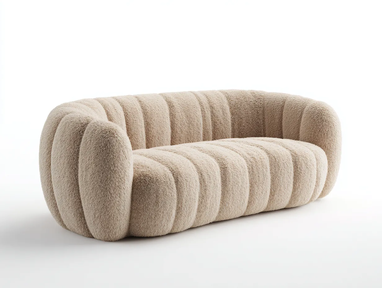 Canapé 2 places en tissu 170x85x84 cm - bleu clair - style scandinave-Loftuply