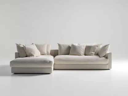 Canapé 3 places en tissu 229x106x80 cm - beige - confort quotidien-Loftuply