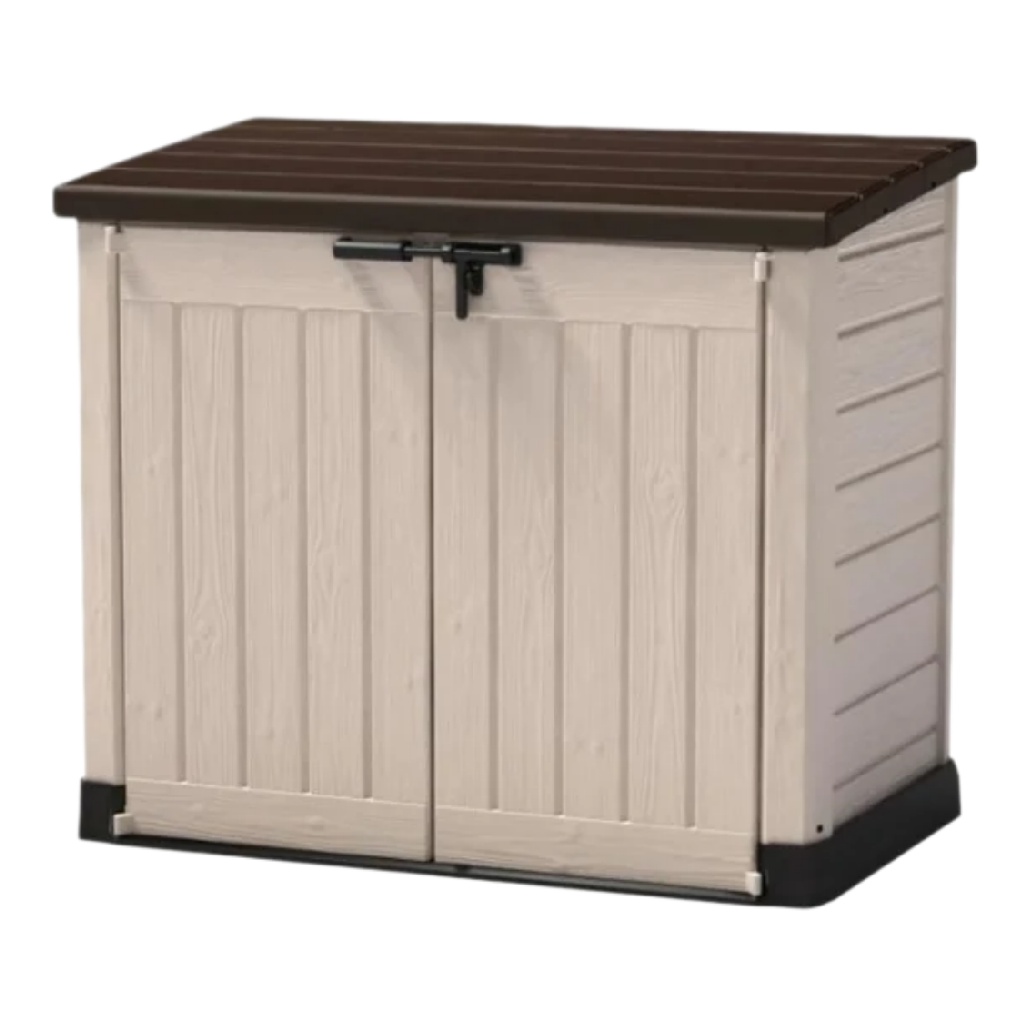 Banc de rangement d'extérieur en plastique résistant - 90 x 50 x 60-zenboxatelier