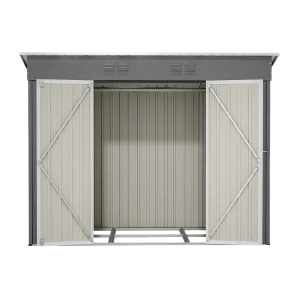Abri de jardin en métal pour le stockage extérieur - 200 x 100 x 150-zenboxatelier