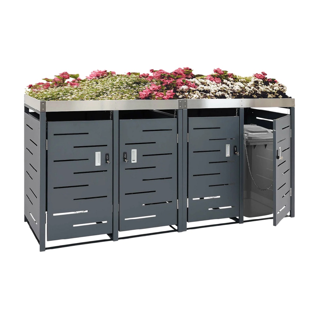 Bac à rangement extérieur en métal - pour jardinage et stockage - 120 x 60 x 75-menuisierzen