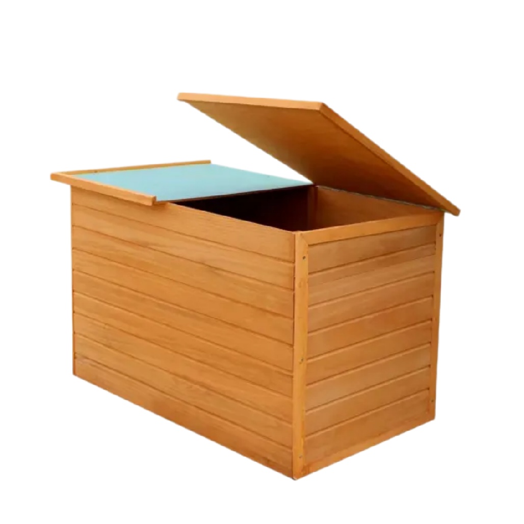 Coffre de rangement en bois pour jardin - 80 x 40 x 45-boistoucher