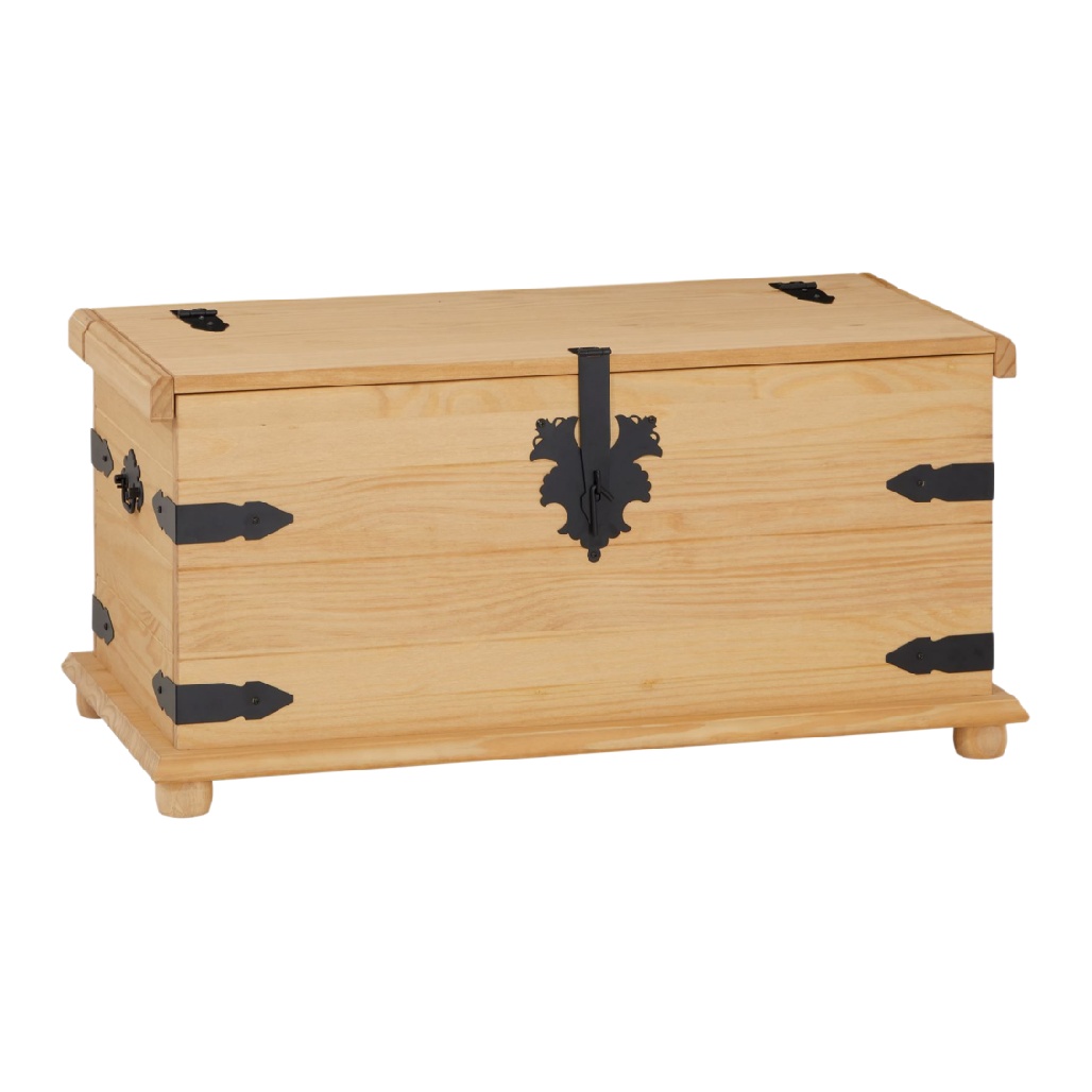 Coffre de rangement en bois massif pour maison ou bureau - 80 x 40 x 40-boistoucher