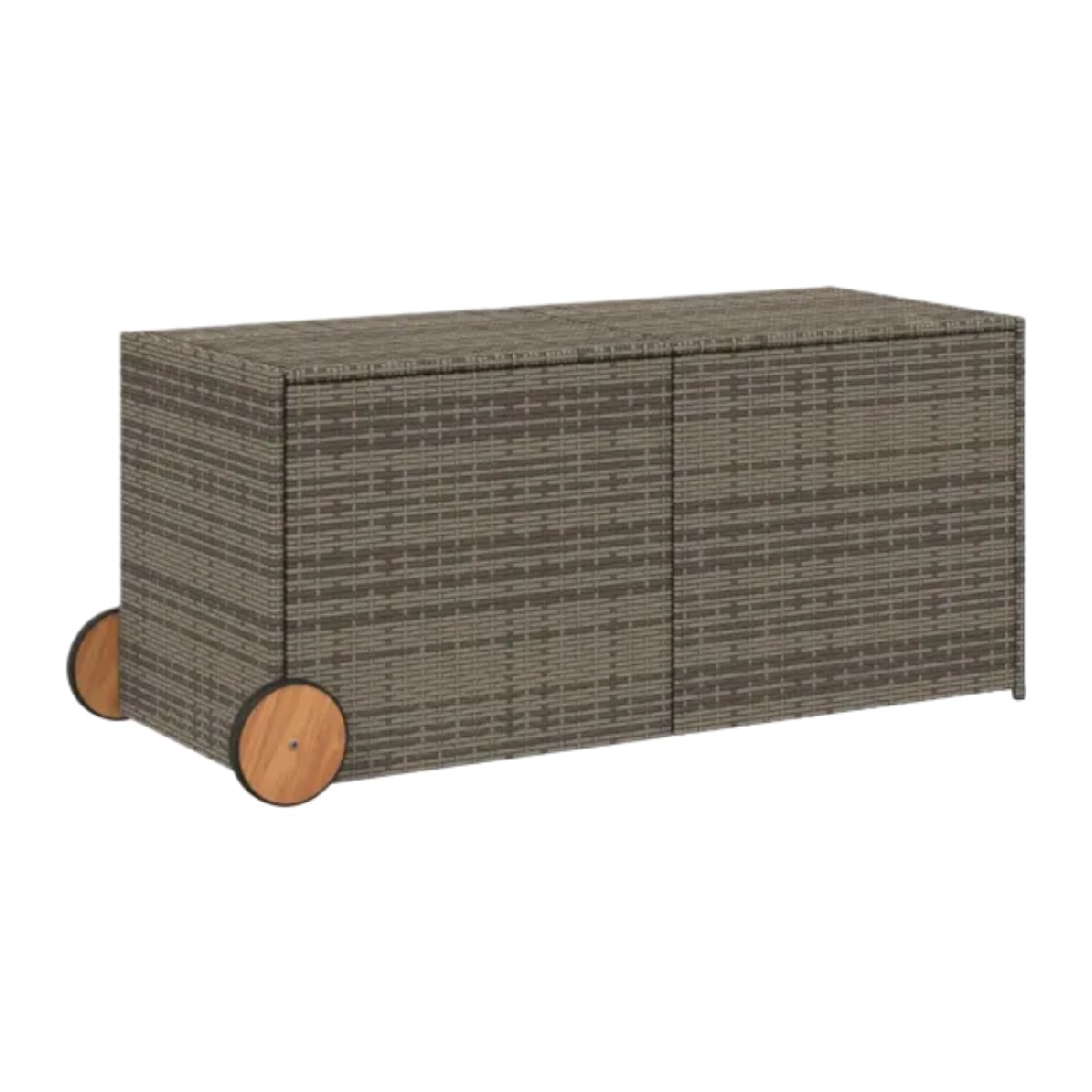 Meuble de rangement en rotin pour espaces intérieurs - 90 x 45 x 40-boistoucher