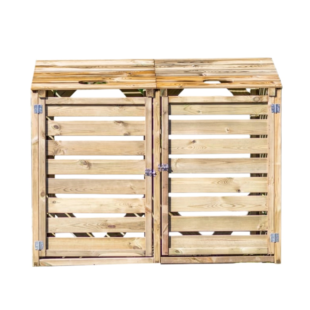 meuble de rangement en bois avec couvercle pour jardin - 100 x 50 x 75-boistoucher